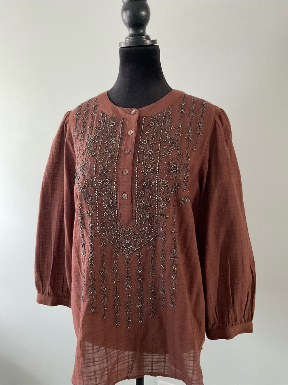 NWOT J. Jill  gauze top